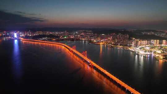 大连星海湾大桥夜景