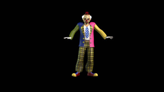 小丑跳嘻哈舞视频素材模板下载