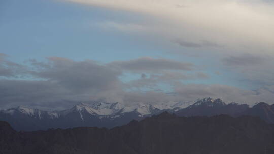 格尔木 青藏高原 雪山 延时 高海拔 4k