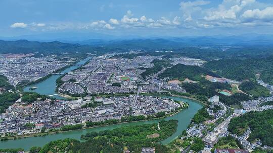 婺源县城大景8视频素材模板下载