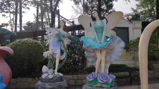 游乐园花仙子雕塑