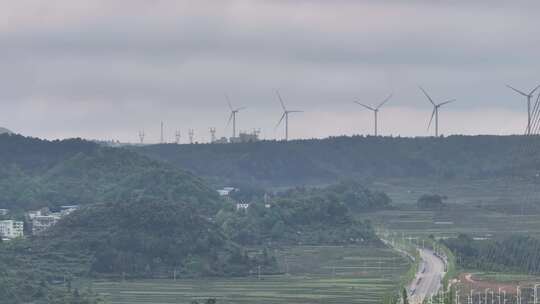 贵州龙里油画草原航拍视频素材模板下载