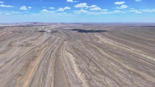 青海海西茫崖火星公路航拍4k视频