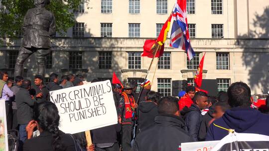 伦敦街头的战争抗议