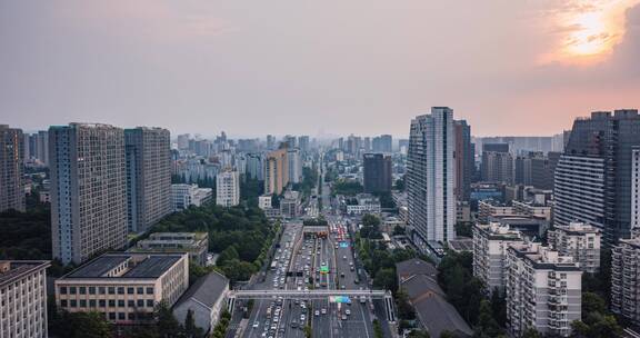 城市航拍延时