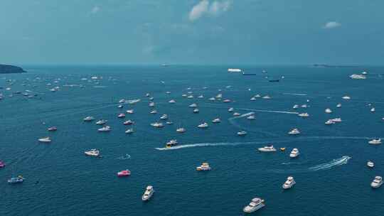 三亚湾国际游艇港8K航拍合集