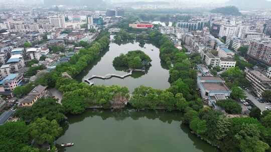 合集广西桂林两江四湖风光航拍