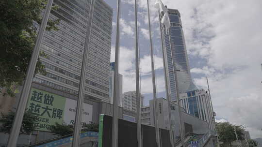 华强北 商业步行街 赛格电子广场视频素材模板下载