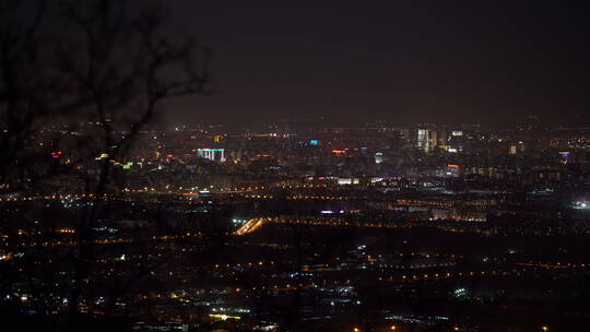 北京网红打卡地鬼笑石夜景素材1