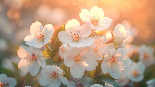 樱花桃花茉莉花花海春天来了立春春分ai素