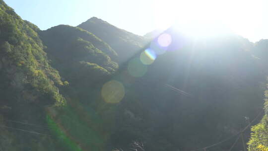 秦岭山脉秋季风景视频素材模板下载