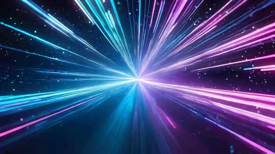 科技感光线隧道穿梭4K