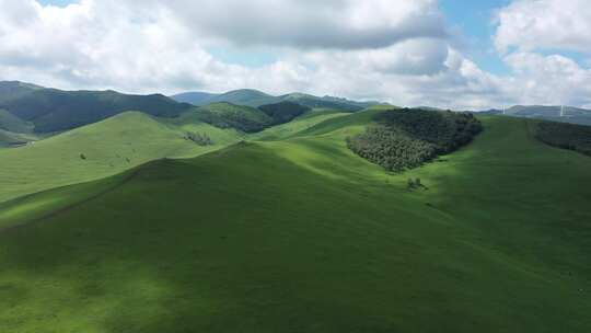 航拍草原风景