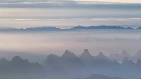 桂林山水漓江晨曦