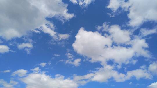 夏天天空蓝天白云流动4K实拍视频视频素材模板下载