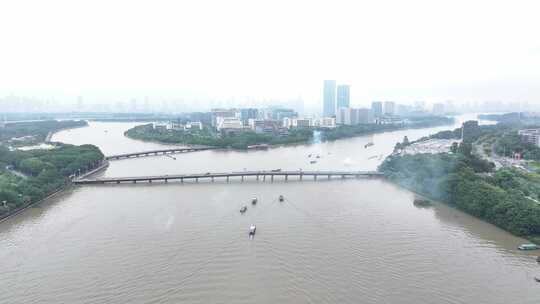 中国广东省广州市生物岛大学城龙舟招景