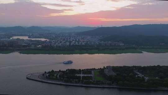 橘子洲头日落🌄