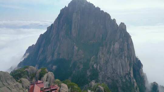 黄山风景区唯美风景视频素材航拍