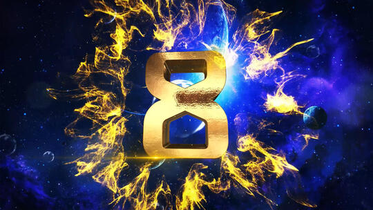 10秒倒计时企业年会AE模板