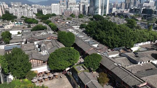 福州鼓楼区南后街三坊七巷历史文化街区航拍