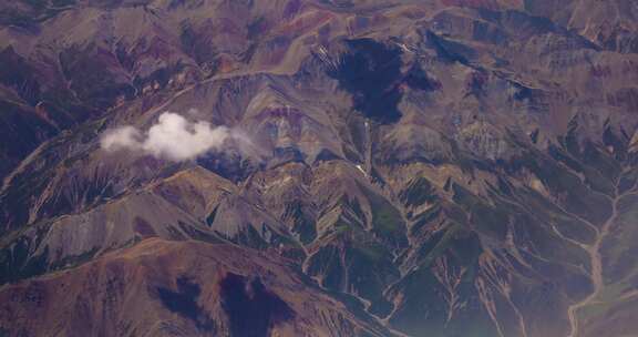 中国山川河大地自然风光山脉起伏