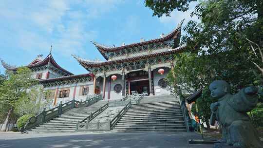 东山寺大鹏东山寺东山古寺深圳大鹏视频素材模板下载