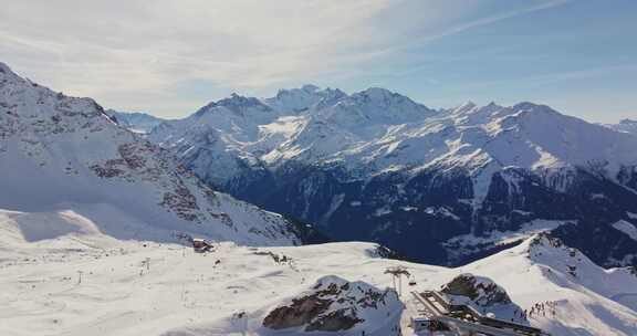 Verbier，滑雪胜地，瑞士，阿尔卑斯