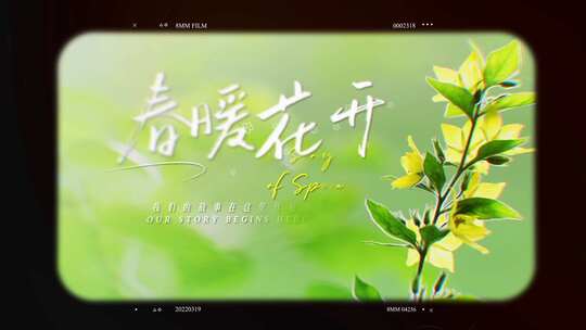 唯美胶片vlog文字标题字幕