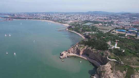 山东蓬莱海边风光大海海洋沙滩