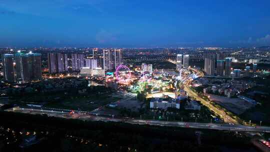 佛山顺德市区 欢乐海岸夜景