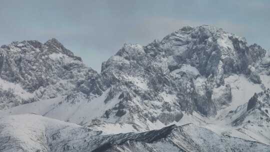 冬季雪山航拍特写合集01