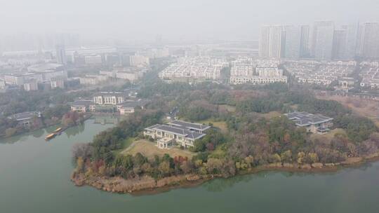 合肥翡翠湖城市实景航拍