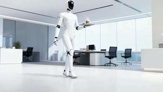 智能机器人服务生活场景未来科技家居办公