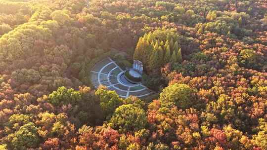 南京秋天 音乐台 中山陵风景区视频素材模板下载