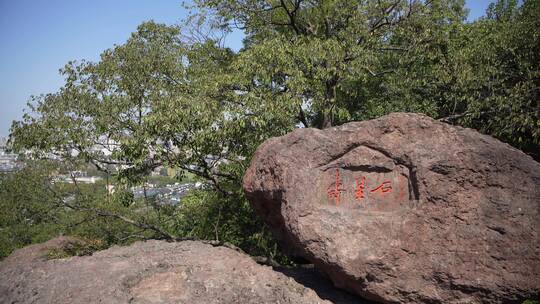 杭州宝石山景区寿星石