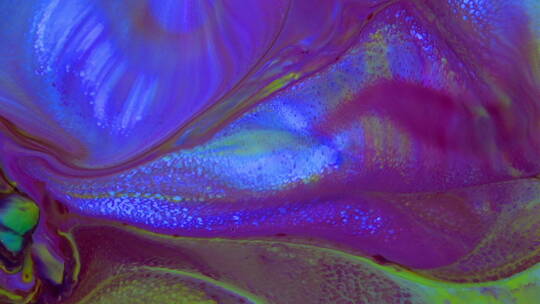 荧光蓝紫色混合流动纹理背景