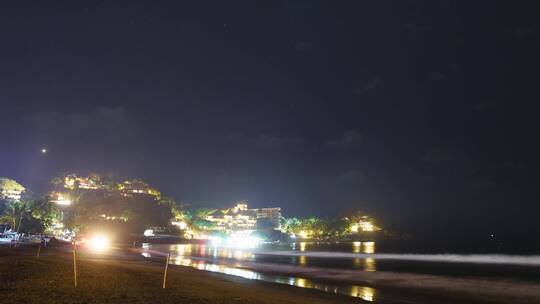 海边夜景延时