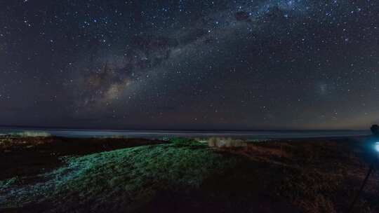 延时拍摄漫天星空