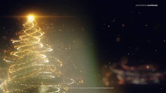 唯美圣诞祝福标题动画开场AE模板AE视频素材教程下载