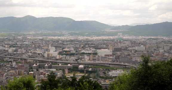 京都城市景观的左面