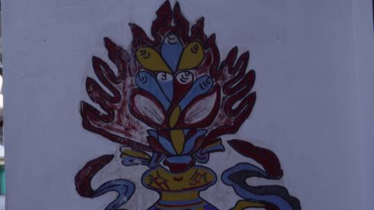 【镜头合集】西藏藏族藏民彩绘中华民族园