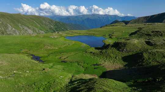 风景，喀尔巴布韦山脉，山脉，湖