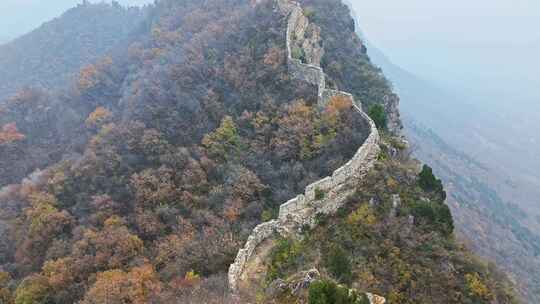 长城爬长城秋季景色