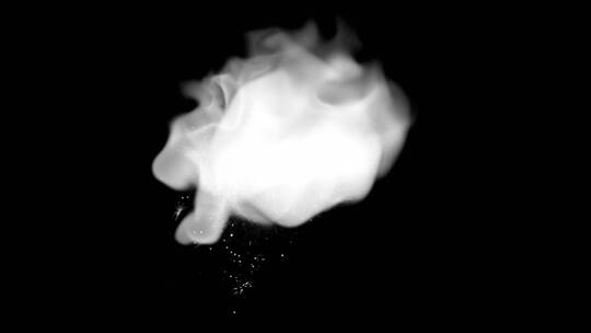 4k魔法白色烟雾特效动画视频素材-Alpha85