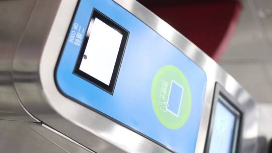 济南地铁3号线乘车，刷卡进入地铁视频素材模板下载