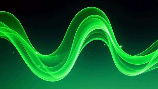绿色波浪动感背景素材