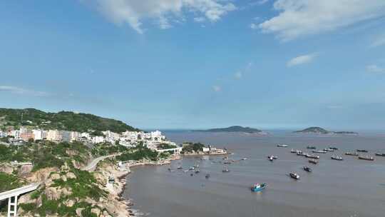 大海边航拍海岸线霞浦海上风景福建海岸线山