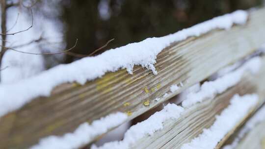 下雪积雪雪景空镜视频合集