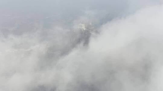 北京箭扣长城冬季雾凇云海震撼景观