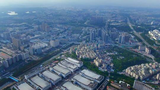 深圳龙华城市地标航拍视频